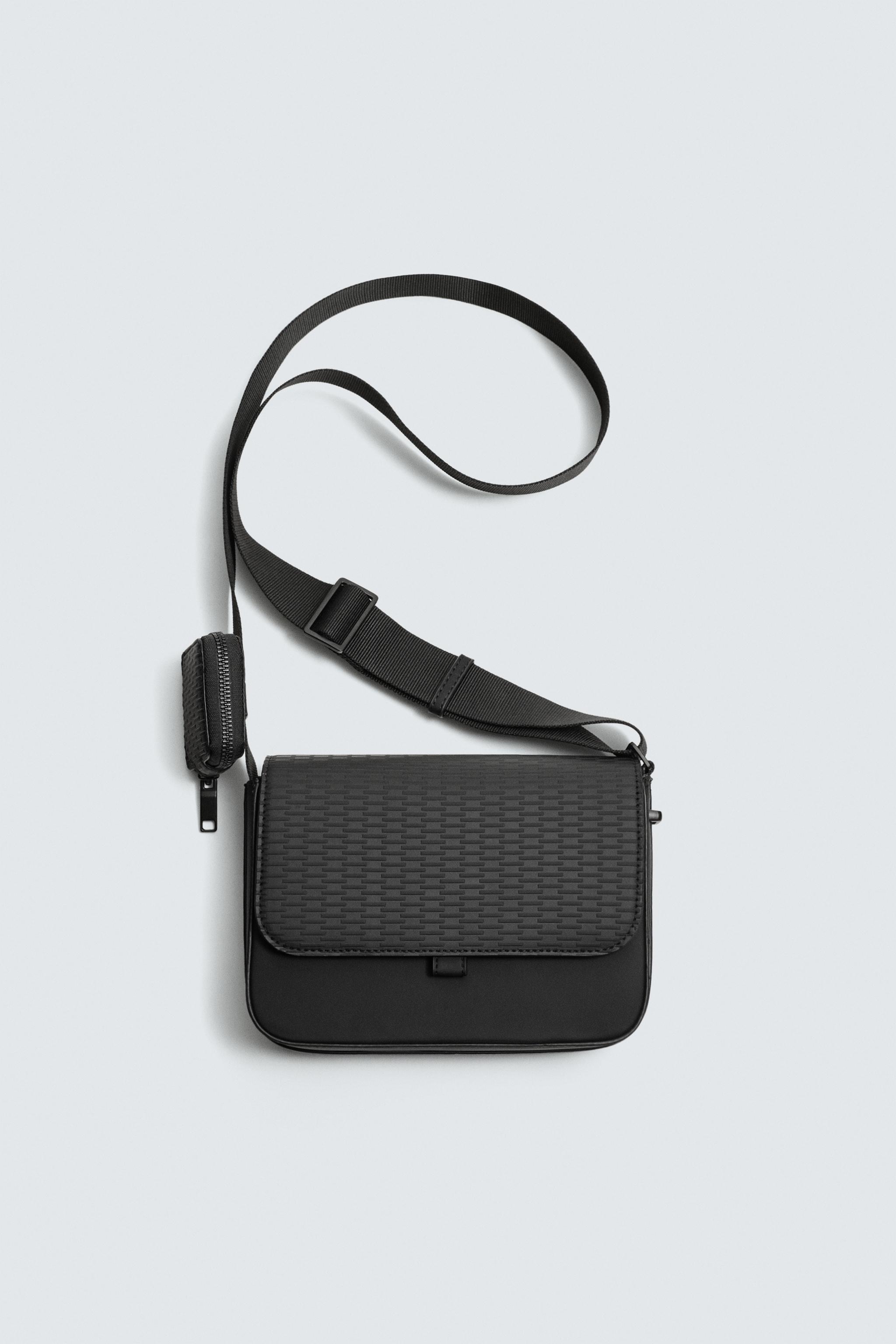 RUBBERIZED TEXTURE CROSSBODY BAG